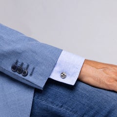 Alex Jona Sterling Silver Woven Knot Double-Sided Cufflinks