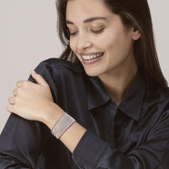 Alex Jona Sterling Silver Woven Plissé Cuff Bracelet