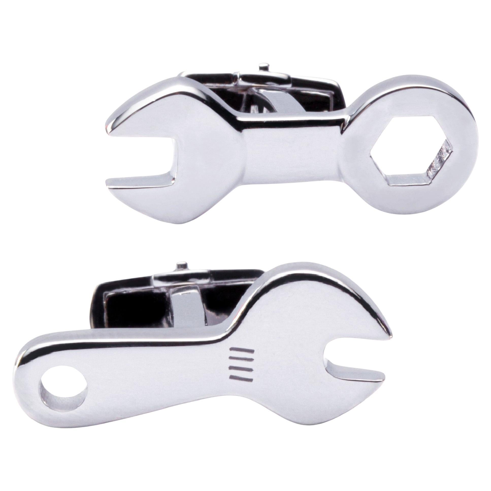 Alex Jona Sterling Silver Wrench Cufflinks