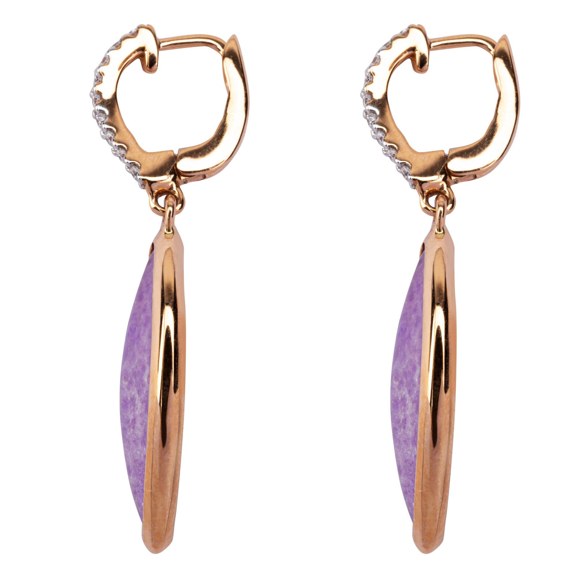 sugilite earrings