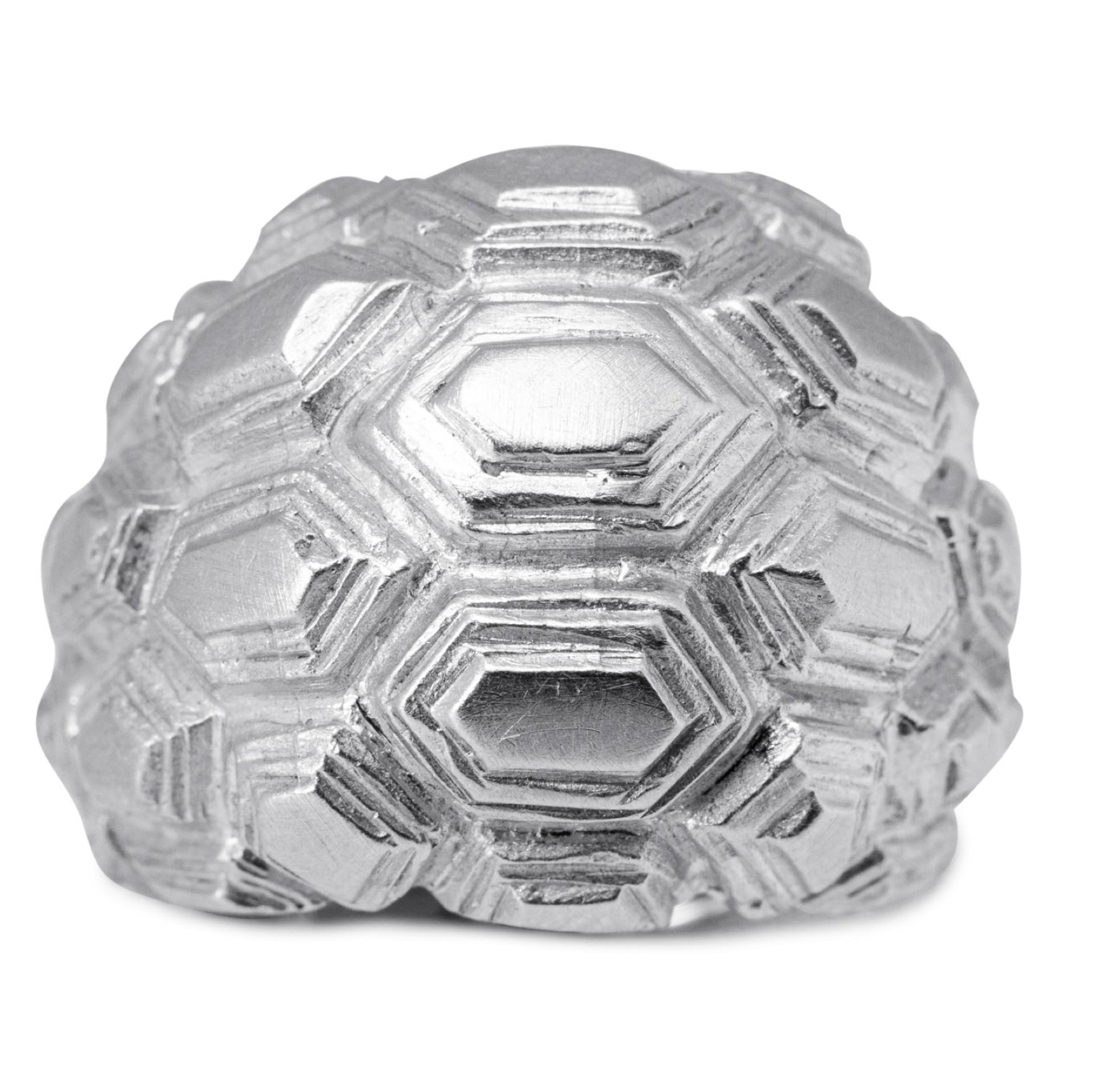 Alex Jona Testudo Sterling Silver Dome Ring In New Condition For Sale In Torino, IT