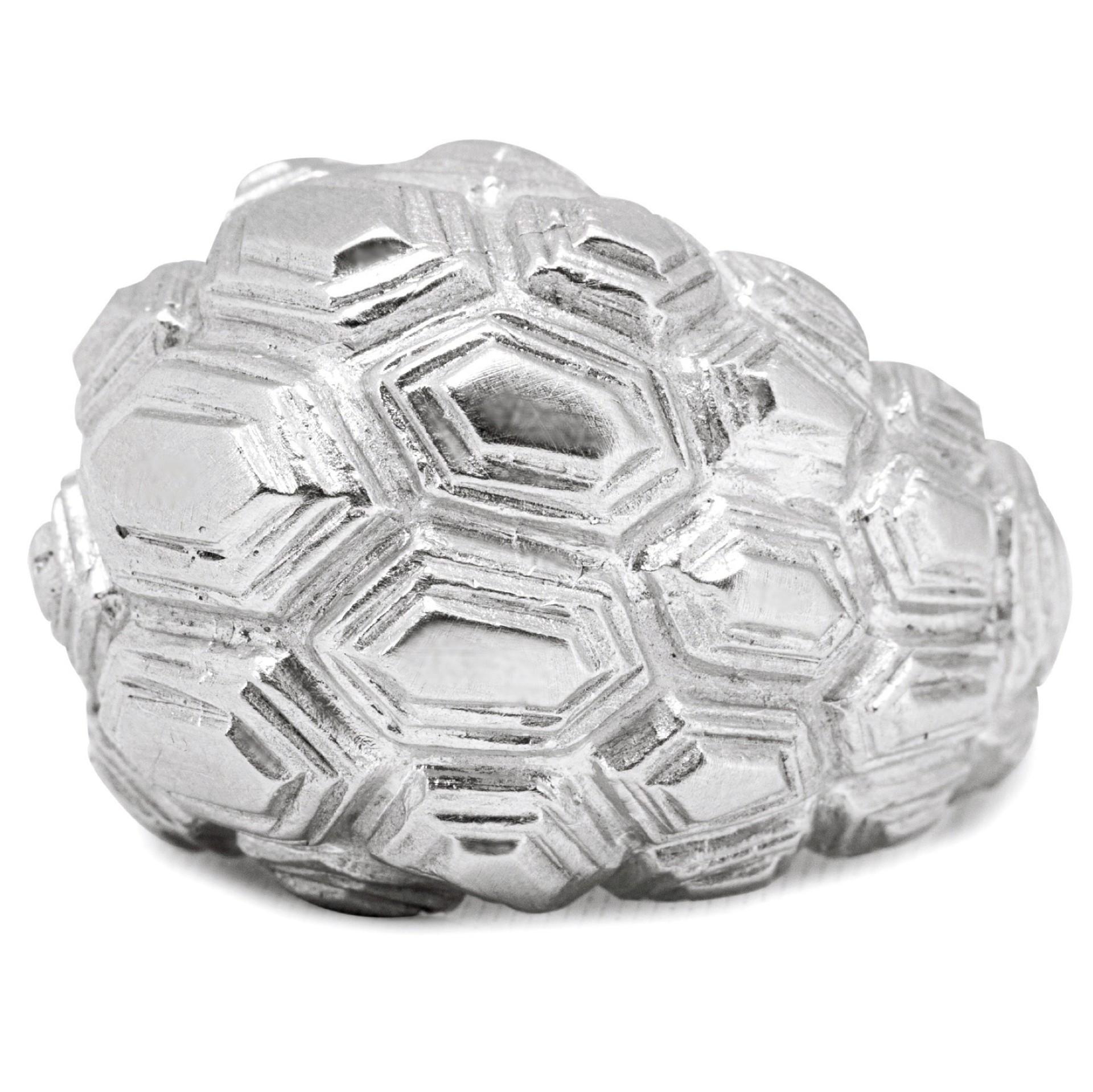 Alex Jona Testudo Sterling Silver Dome Ring In New Condition For Sale In Lugano, CH