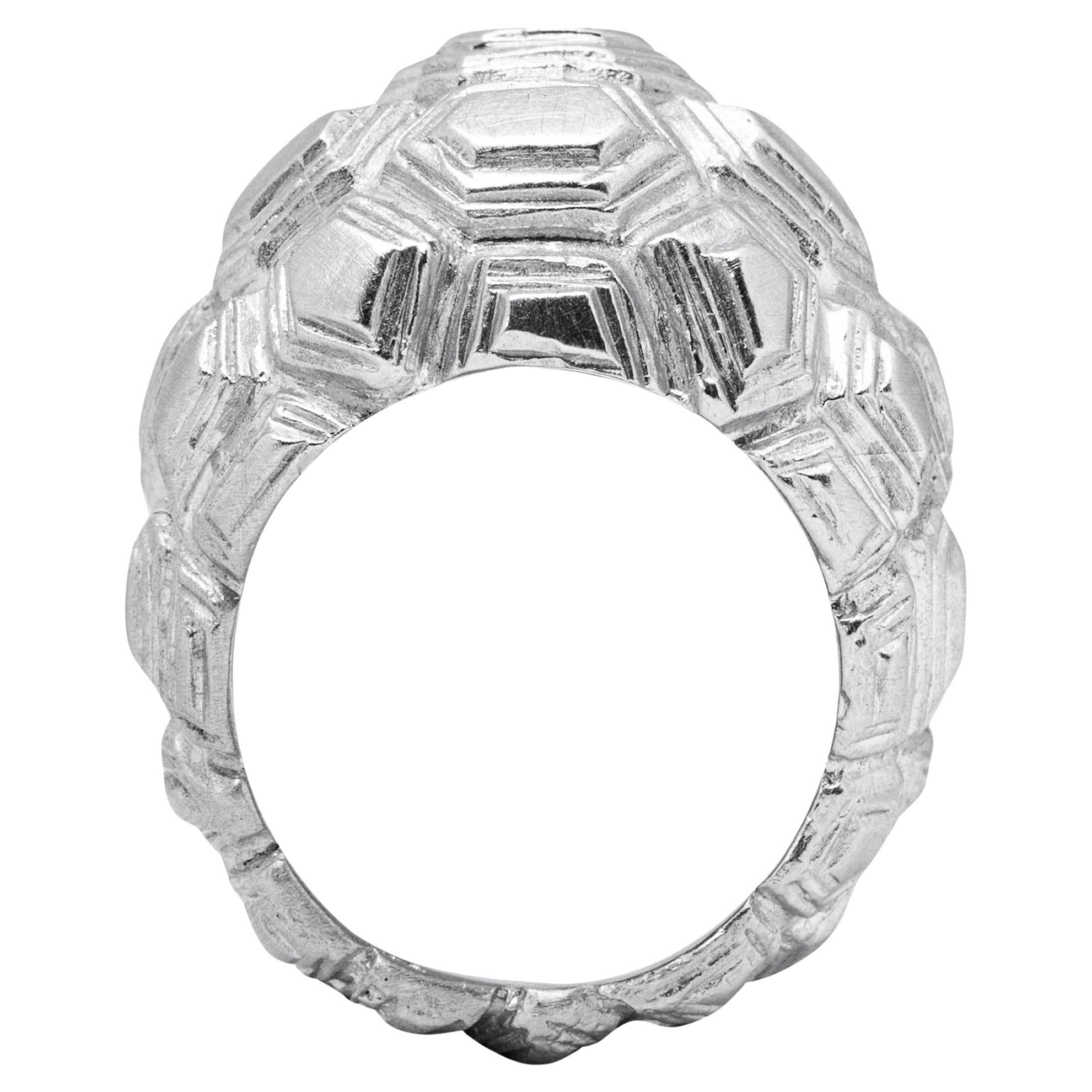 Alex Jona Testudo Sterling Silver Dome Ring