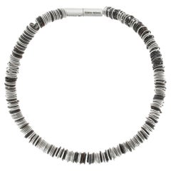 Used Alex Jona Tiziana N1 Stainless Steel Spring Choker Necklace