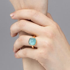 Alex Jona Turquoise Quartz 18 Karat Rose Gold Ring