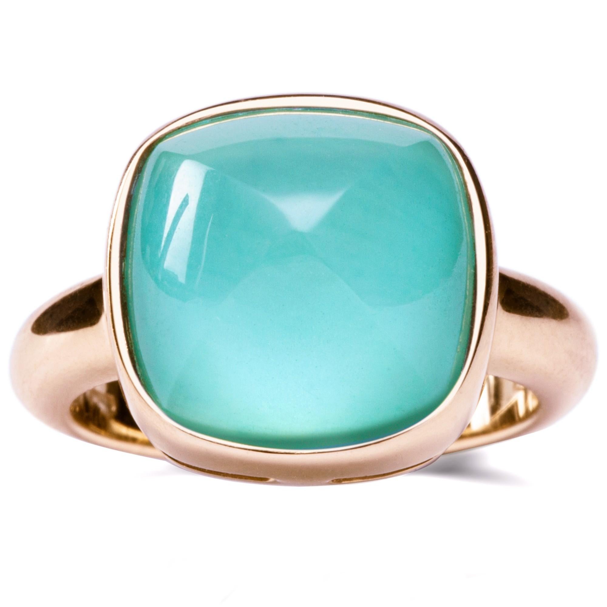 gold ring with turquoise stone