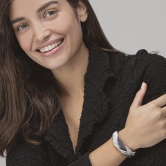 Alex Jona Two-Tone Sterling Silver Woven Tress Bracelet