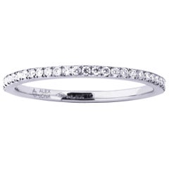Weißer Diamant-Eternity-Ring aus 18 Karat Weißgold von Alex Jona