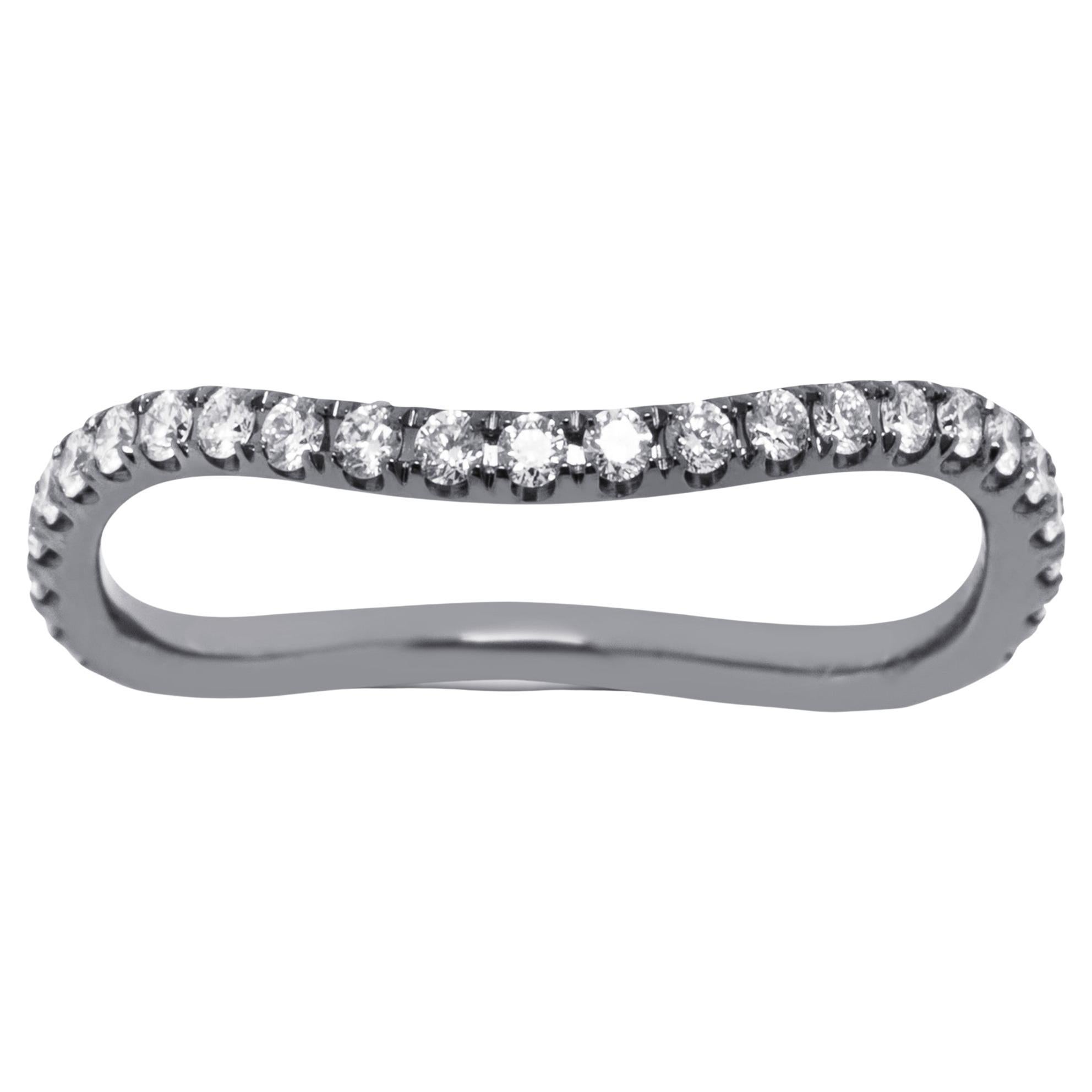 Weißer Diamant-Eternity-Ring aus 18 Karat Weißgold von Alex Jona