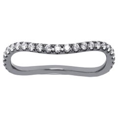 Weißer Diamant-Eternity-Ring aus 18 Karat Weißgold von Alex Jona