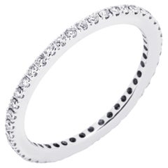 Weißer Diamant-Eternity-Ring aus 18 Karat Weißgold von Alex Jona