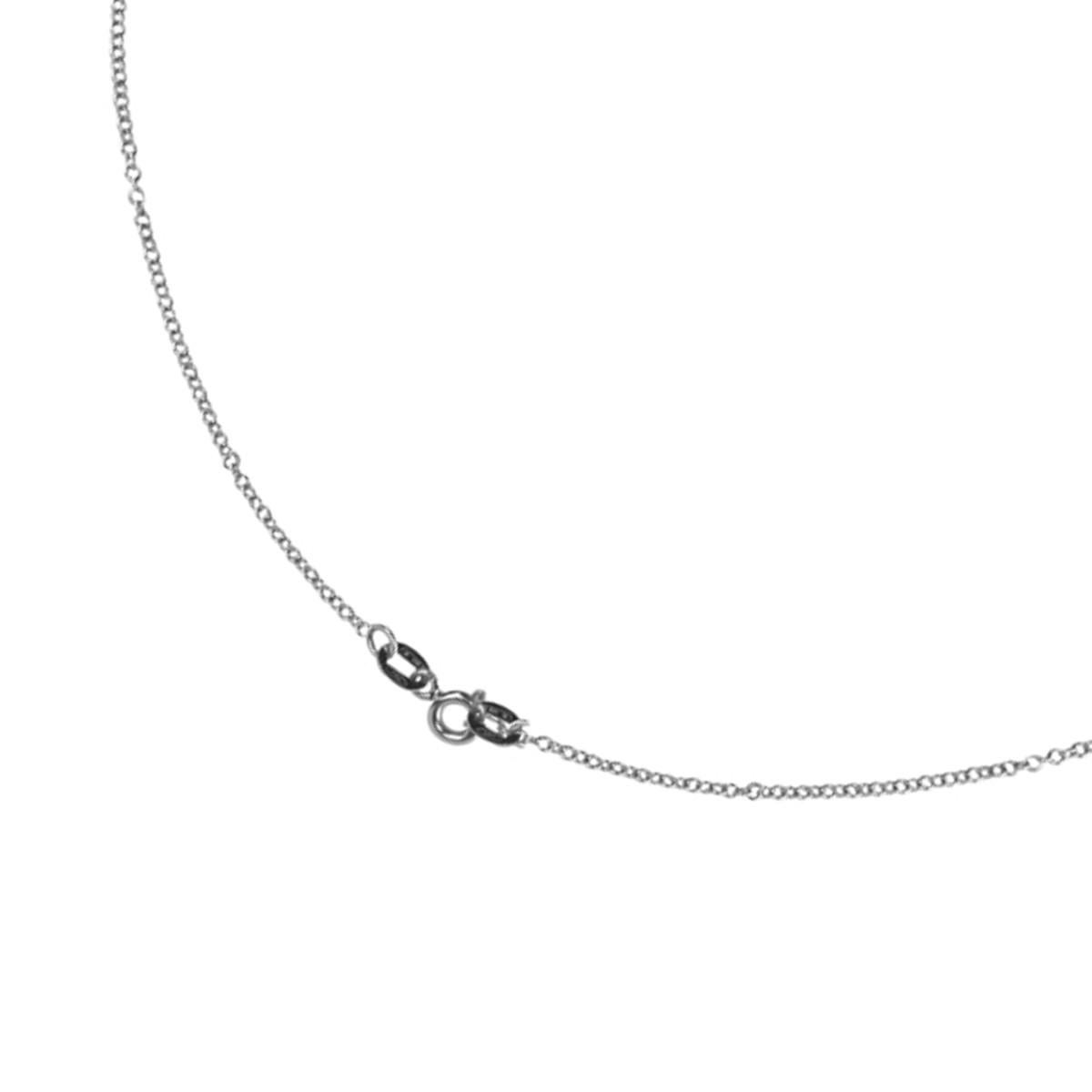 Women's Alex Jona White Diamond 18 Karat White Gold Pendant Necklace For Sale