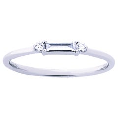 Alex Jona White Diamond 18 Karat White Gold Ring