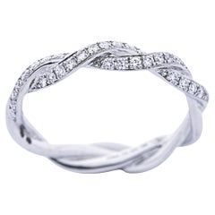 Alex Jona Seilbandring, Weißer Diamant 18 Karat Weißgold