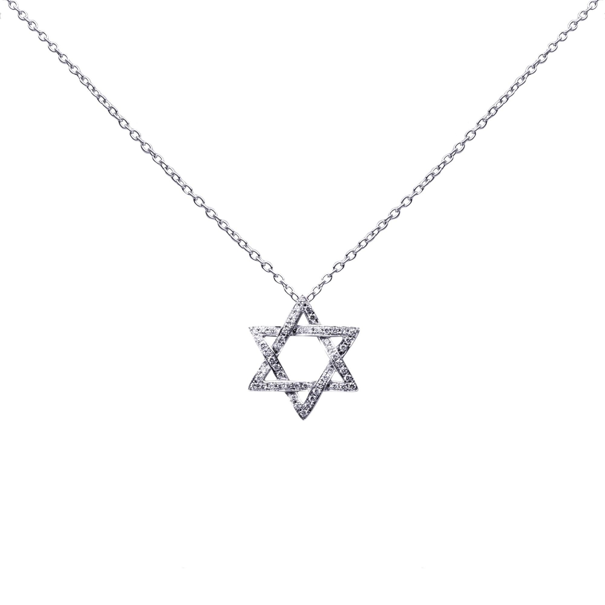 star of david butterfly necklace