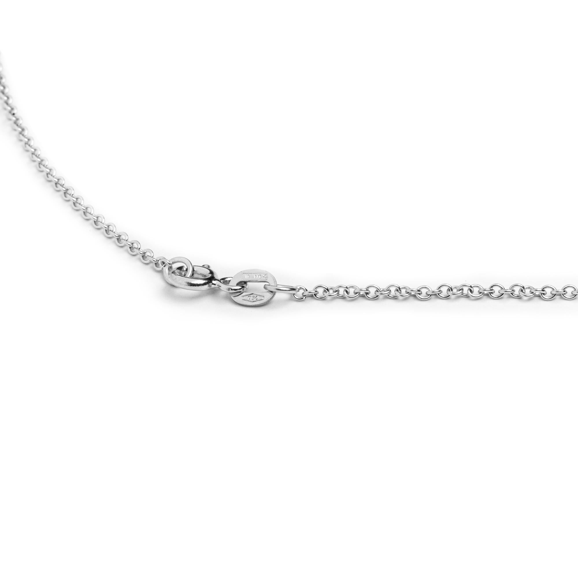 Alex Jona Ciondolo a forma di Treillage con diamante bianco in oro bianco 18 carati In condizioni Nuovo in vendita a Lugano, CH