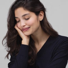 Alex Jona White Diamond 18 Karat Yellow Gold Butterfly Stud Earrings