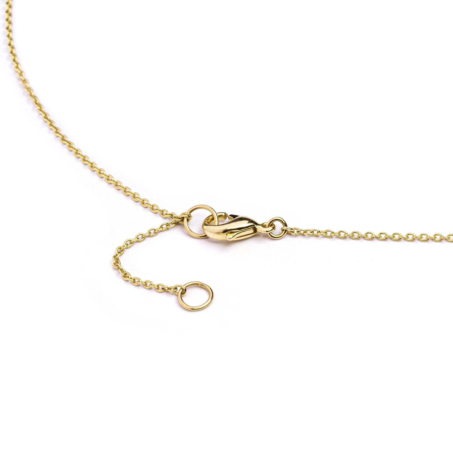 Alex Jona, collier à chaîne en or jaune 18 carats et diamants blancs Neuf - En vente à Lugano, CH