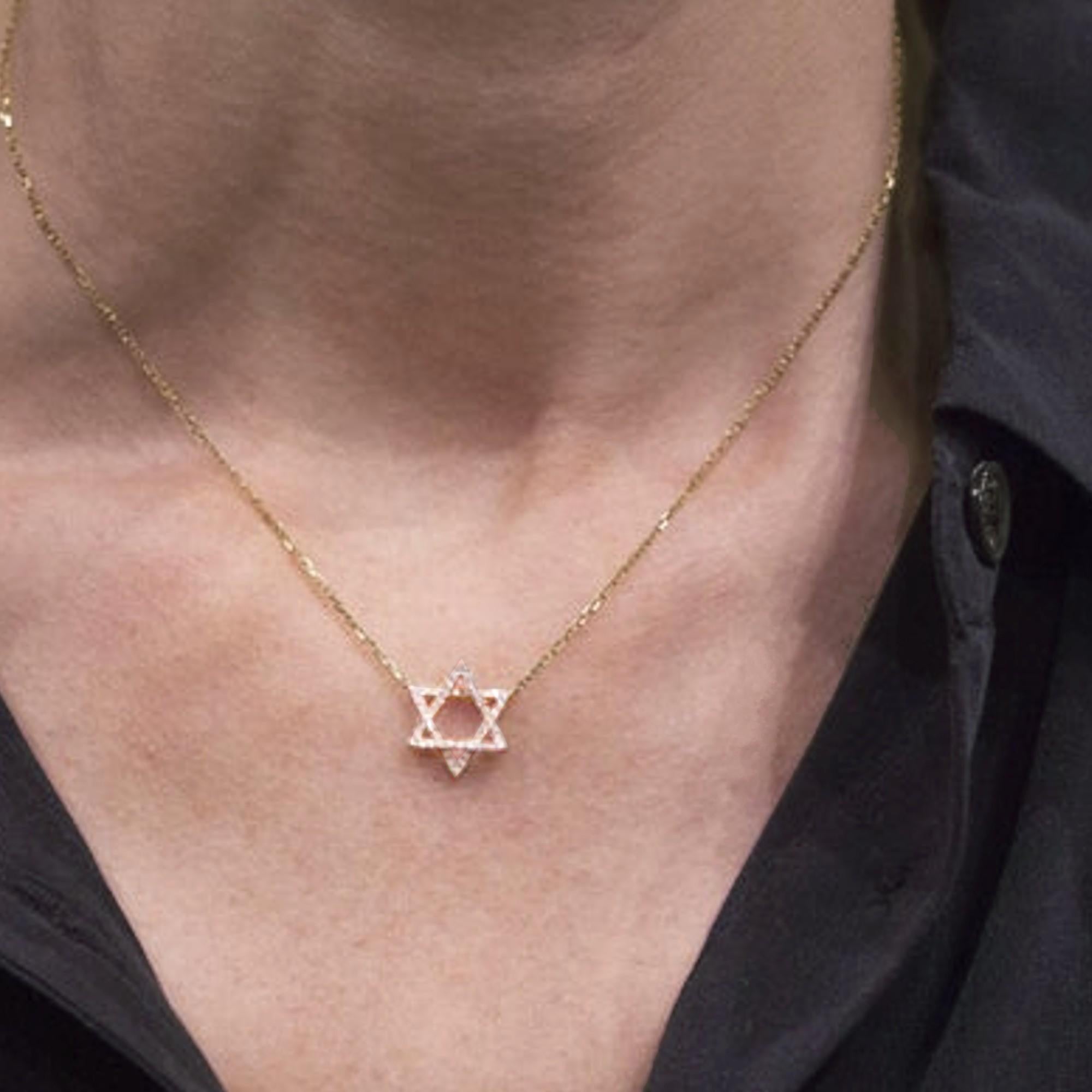 star of david necklace png
