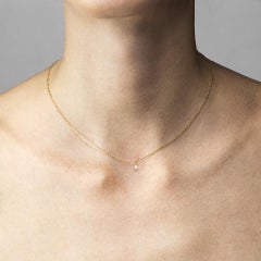 Alex Jona White Diamond 18 Karat Yellow Gold Necklace
