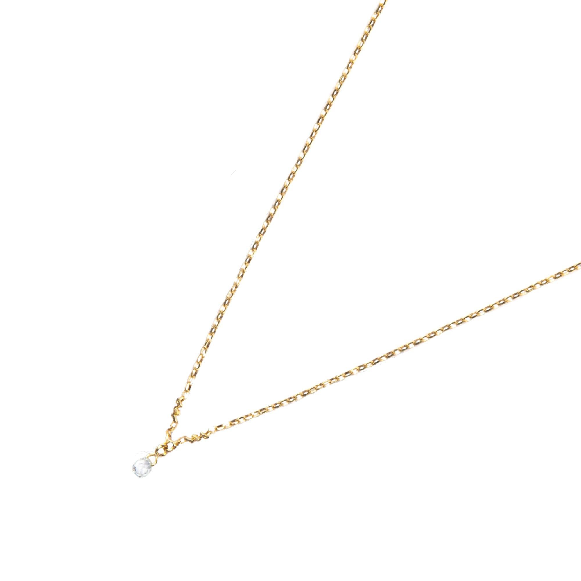 Alex Jona White Diamond 18 Karat Yellow Gold Necklace In New Condition For Sale In Torino, IT