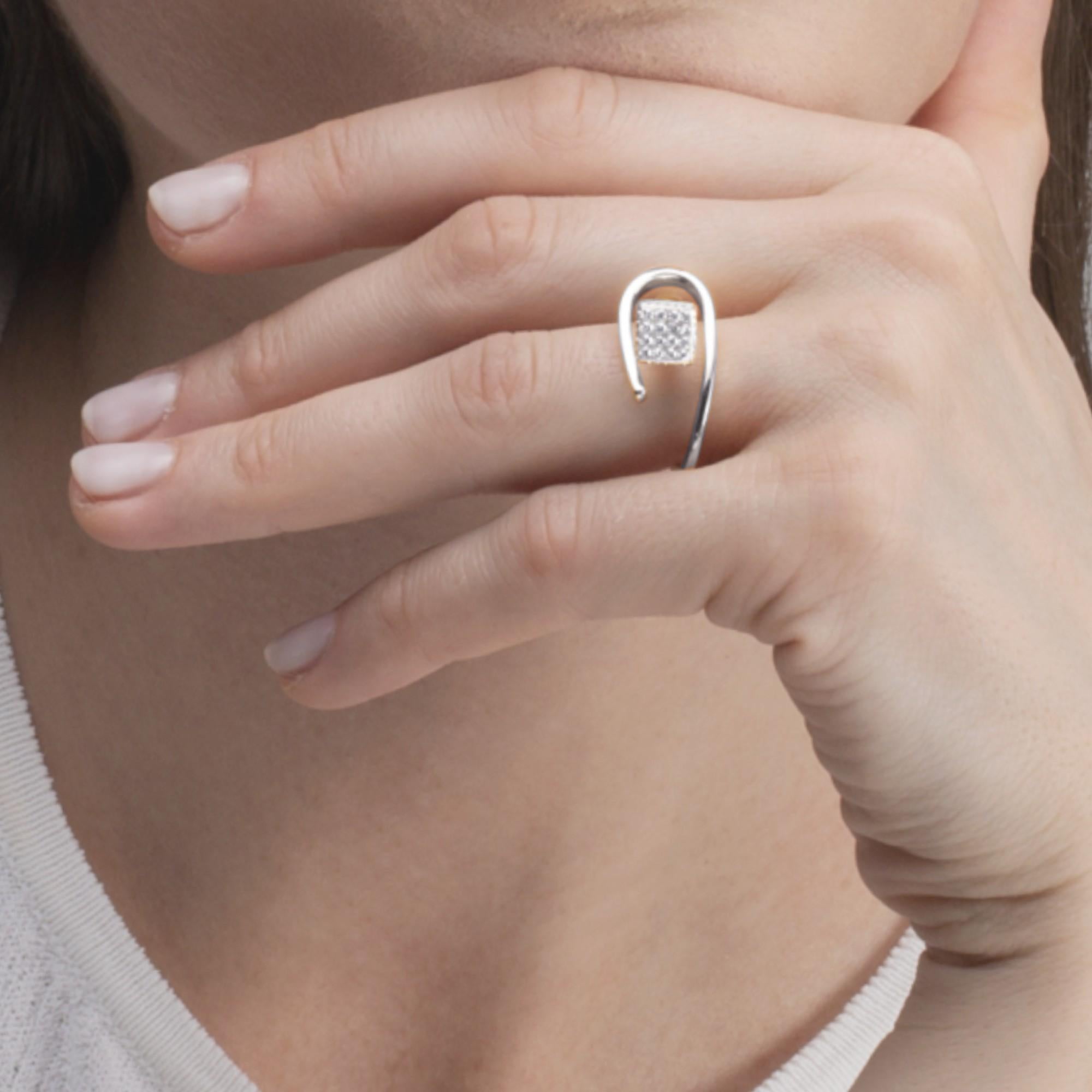 horseshoe nail engagement ring