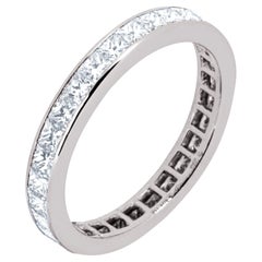 Eternity-Ring aus Platin mit weißem Diamanten von Alex Jona