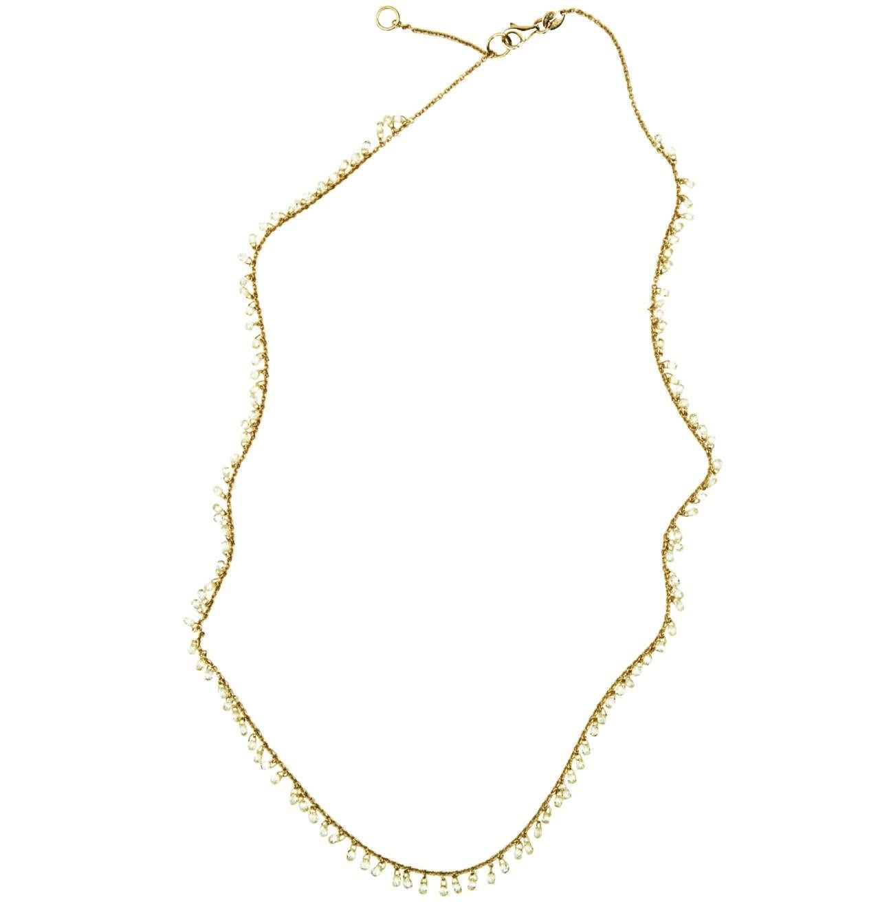 Collana Alex Jona in oro giallo 18 carati e diamanti gialli In condizioni Nuovo in vendita a Lugano, CH