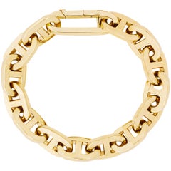 Alex Jona Yellow Gold Chaine d'Ancre Marine Link Chain Bracelet
