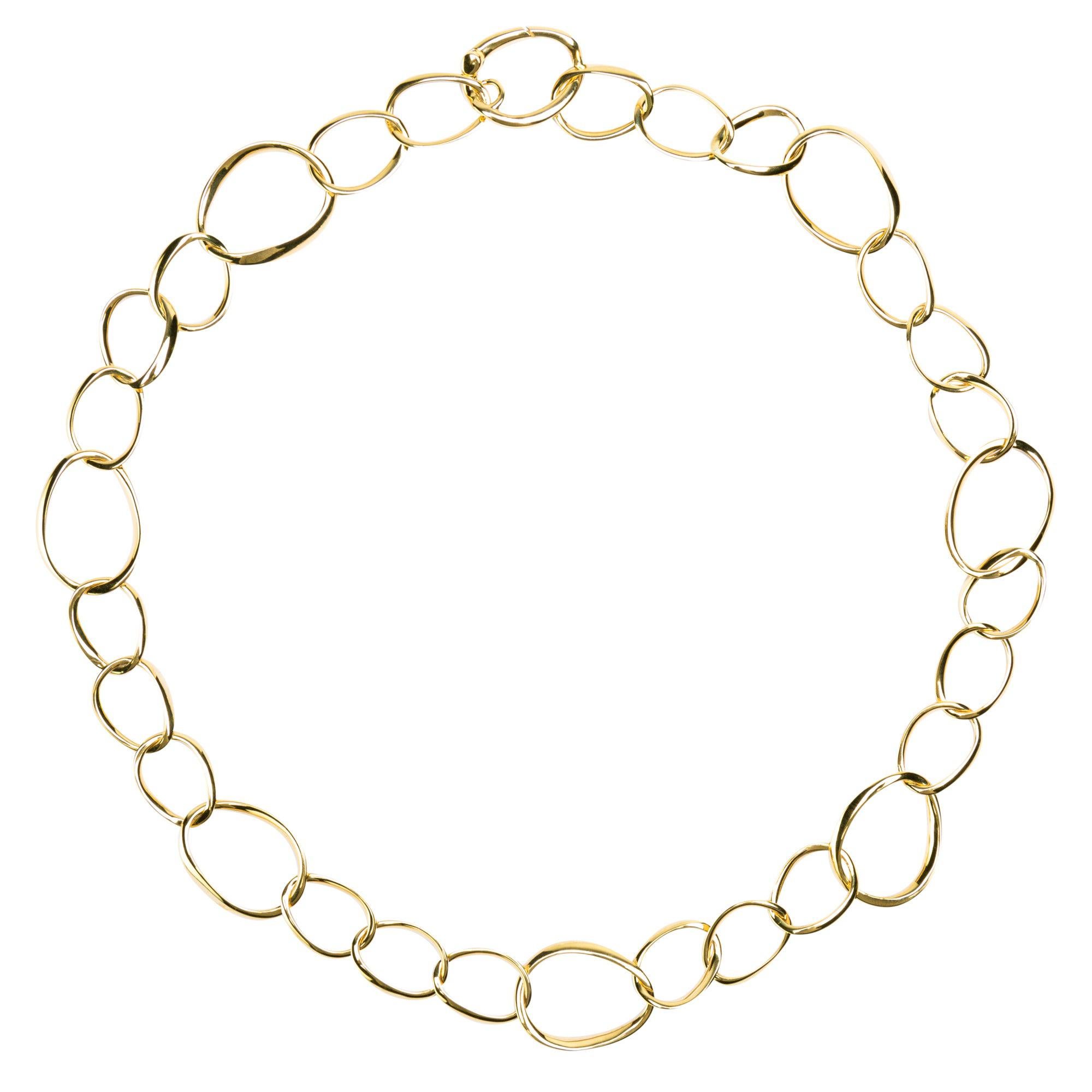 Alex Jona Yellow Gold Curb Link Chain Necklace