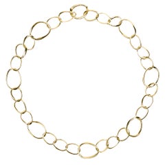 Alex Jona Gelbgold Curb Link Kette Halskette