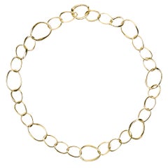 Alex Jona Yellow Gold Curb Link Chain Necklace