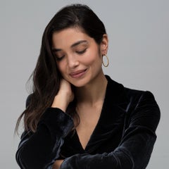 Alex Jona Yellow Gold-Plated Sterling Silver Twisted Wire Hoop Earrings