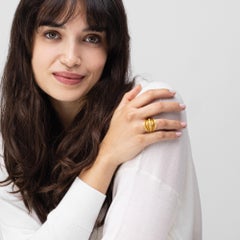 Alex Jona Yellow Sapphire 18 Karat Yellow Gold Ring