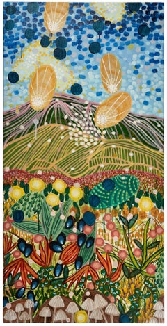 Tríptico Paisaje Abstracto "Después" acrílico sobre tres lienzos