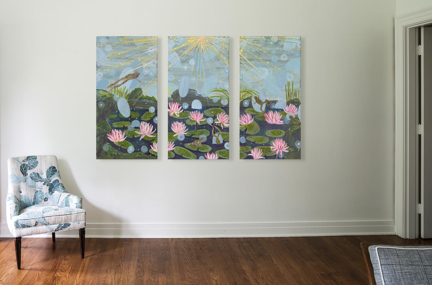 Abstract Landscape Triptych 