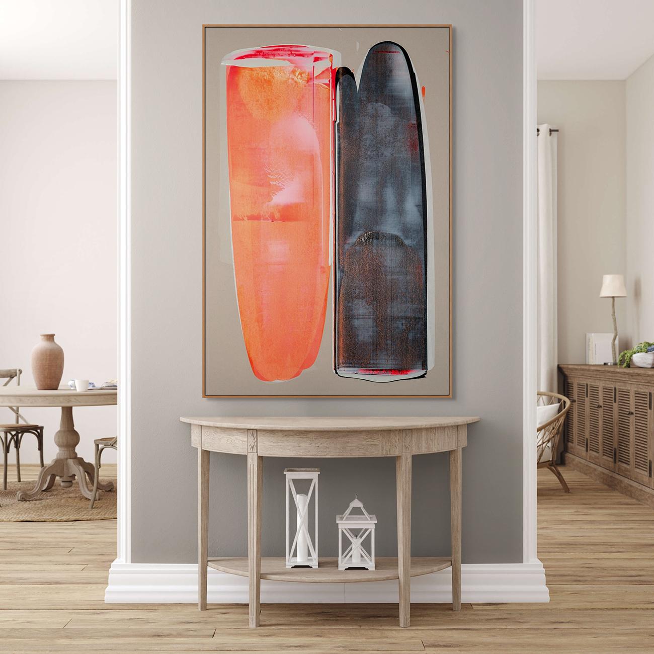 Halo Skimmer (Abstract painting) - Painting by Alex Kuznetsov