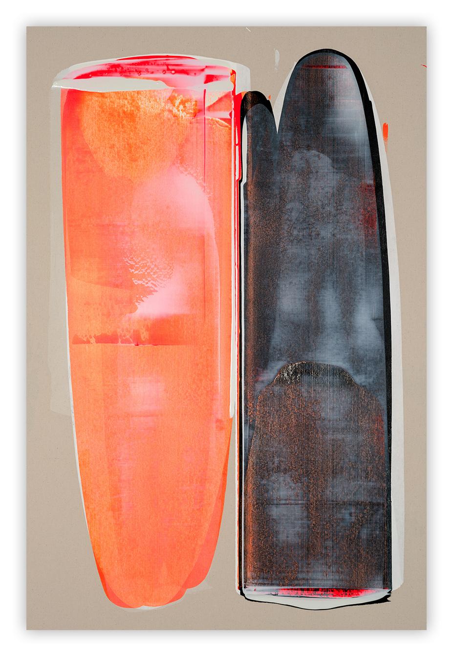 Alex Kuznetsov Abstract Painting - Halo Skimmer (Abstract painting)