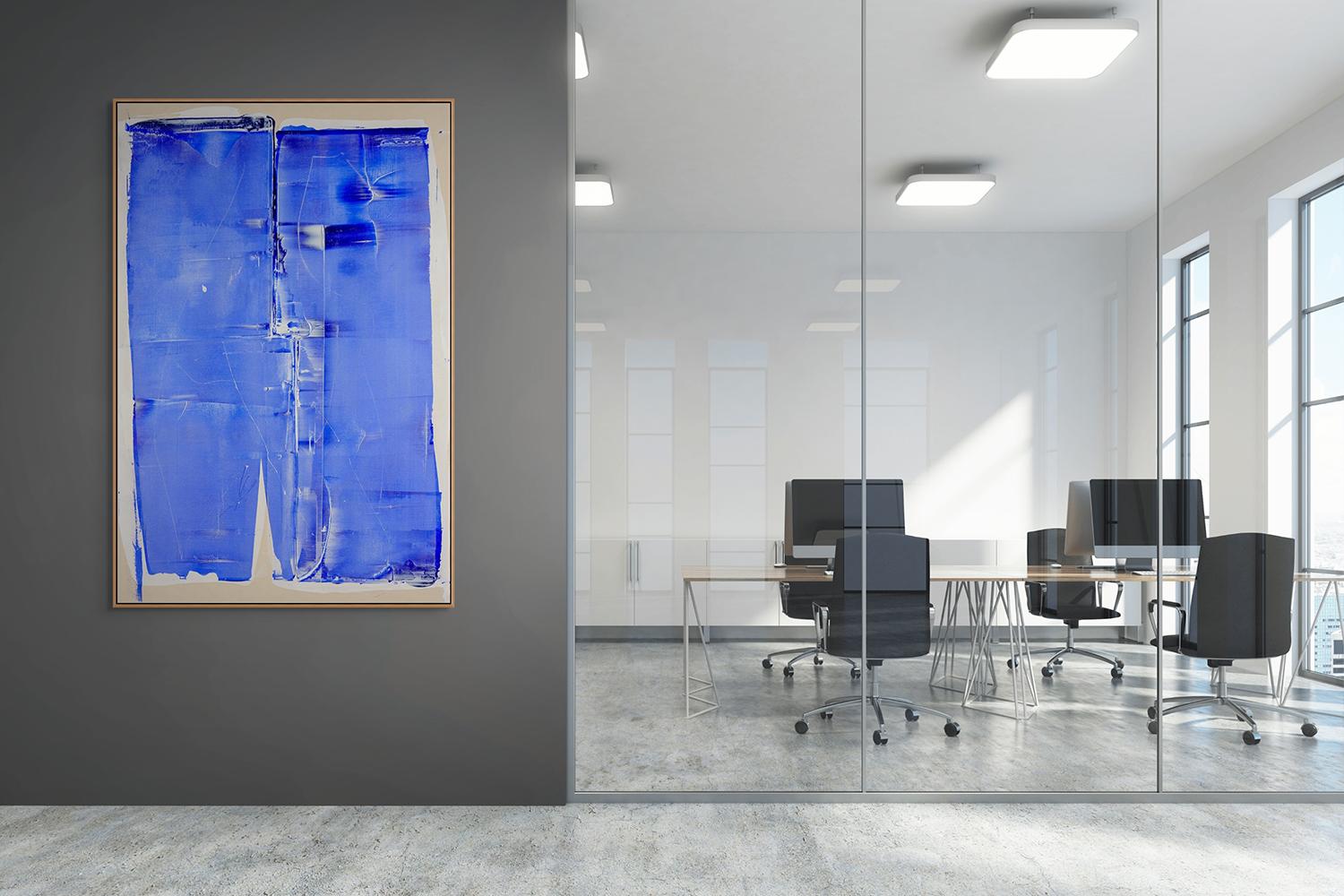 Monocromatico 01 (Pittura astratta) - Painting Astratto di Alex Kuznetsov