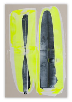 Weißer Schatten (Abstraktes Gemälde)