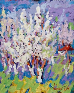 Apple Tree Blossoms, Original oil Painting, Ready to Hang