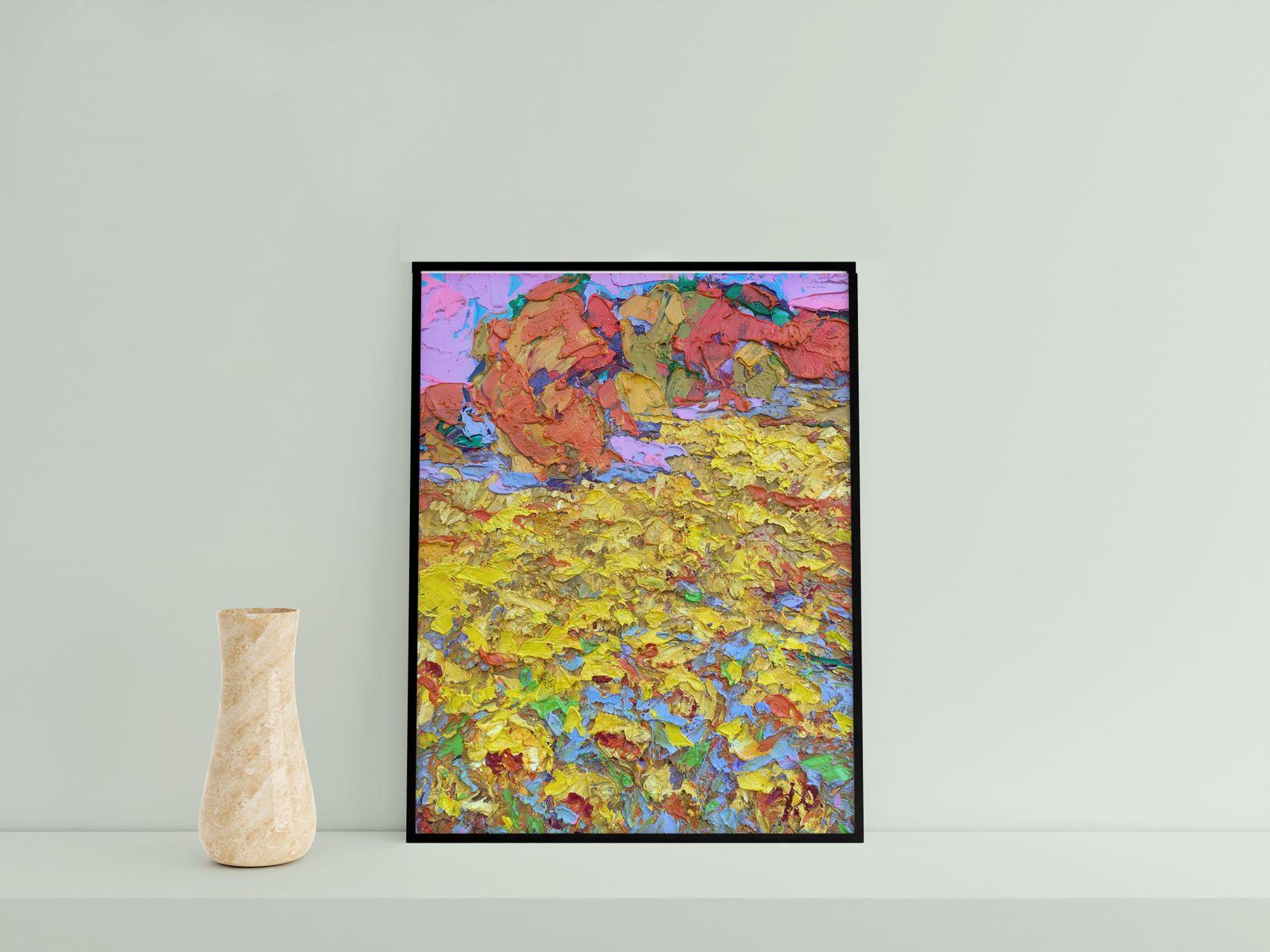 Artista: Alex Kalenyuk 
Obra: Pintura al óleo original, obra de arte hecha a mano, única en su género 
Técnica: Óleo sobre lienzo 
Año: 2020
Estilo: Impresionismo
Título: Bañado por el sol
Tamaño: 10