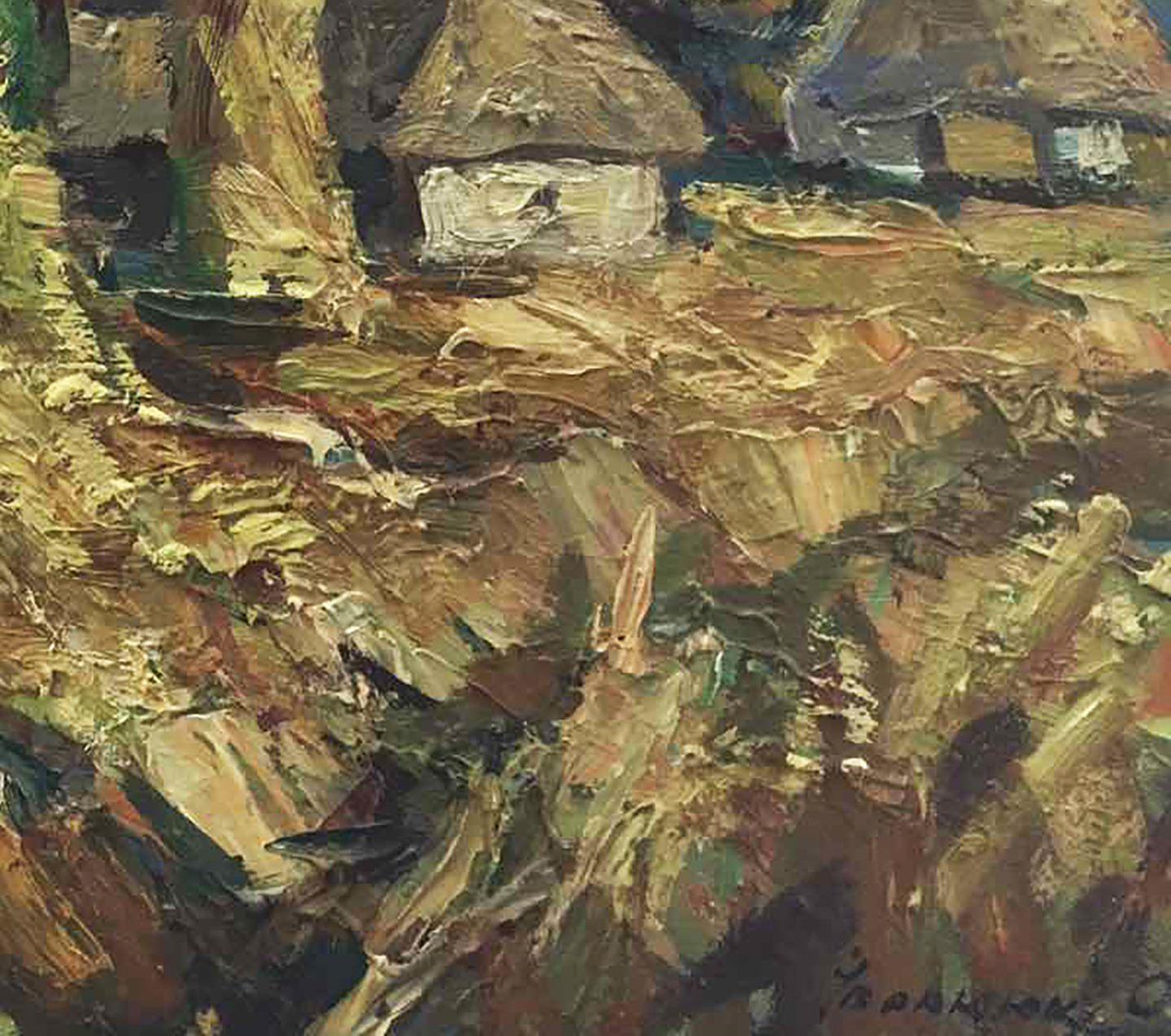 Country Life,  Impressionnisme, peinture à l'huile originale, prête à être accrochée - Painting de Alex Kalenyuk  