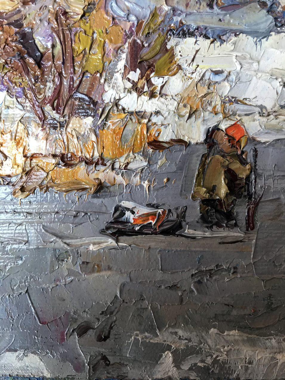 Artistics : Alex Kalenyuk 
Oeuvre : Peinture à l'huile originale, œuvre d'art faite à la main, unique en son genre. 
Médium : Huile sur toile 
Année : 2022
Titre : Lumière du jour
Style : 6