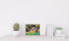Lit by the Sun, Impressionism, Original oil Painting, Ready to Hang