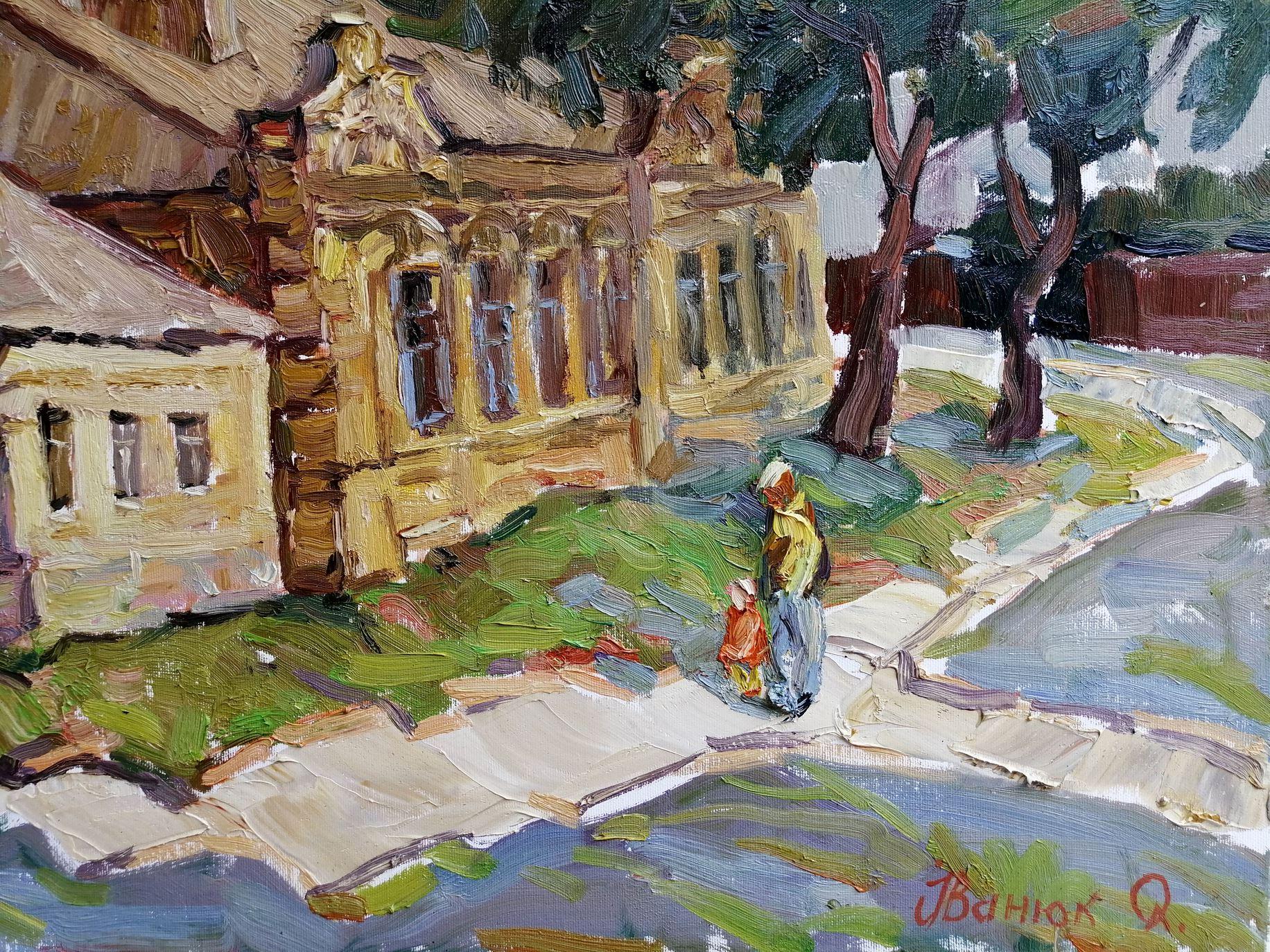 Mariupol old Town, Original oil Painting, Ready to Hang 3