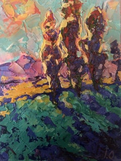 Mattina, Impressionismo, Pittura ad olio originale, pronta da appendere