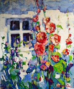 Fiori di mamma, Pittura ad olio originale, pronta da appendere