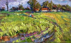 Road in to the Distance, Original-Ölgemälde, hängefertig