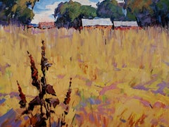 Rural Landscape, Impressionism, Original oil Painting, Ready to Hang